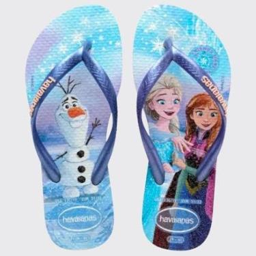 Imagem de Chinelo Infantil Meninas de Dedo Casual Havaianas Slim Princess 4123328-Feminino