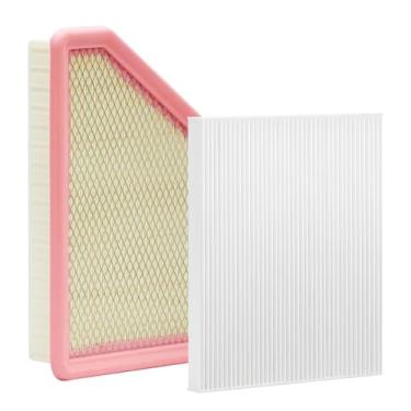 Imagem de KEQGPCBE Filtro de cabine branca e kit de filtro de ar do motor para Chevrolet Equinox 2017 2016 2015 2014 2013 2012 2011 2010