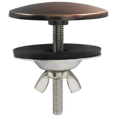 Imagem de PHITUODA Tampa de furo de pia de cozinha de 5 cm, tampa de orifício de torneira de aço inoxidável, plugue de torneira de bronze para prevenção de vazamentos/cozinha e banheiro