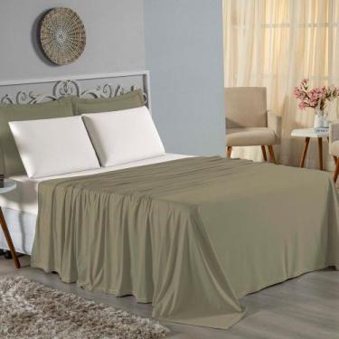 Imagem de Jogo de Cama Solteiro Nobre 3 Peças Lençol com Elástico de 30cm de Alt