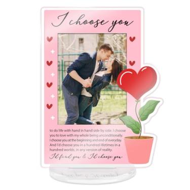 Imagem de Moldura Polaroid 2 x 7 cm, aniversário romântico, casamento, noivado, Dia dos Namorados, presente para casal, namorada, namorado, esposa, marido, porta-retrato tamanho mini Polaroid, escolha