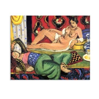 Imagem de Henri Matisse Impressão Artística Odaliscas Poster Pinturas Famosas Arte de Parede Henri Matisse Decoração de Banheiro Arte Presente para Sala de Estar Home Office Decoração de Parede 65x50cm (26x19in