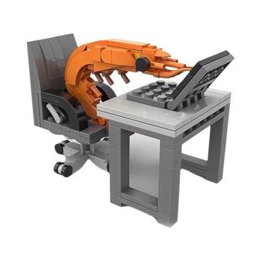 Imagem de Conjunto De Blocos De Montar Criativos De Camarão Para Adultos E Crian