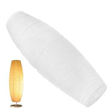 Imagem de Toyvian Abajur de Chão Em Papel - 109 Cm (43 Pol.) Branco, Substituto para Luminárias de Mesa/chão Led, Decoração Minimalista Nórdica Europeia Com Luz Suave para Sala de Estar, Quarto E Escritório.
