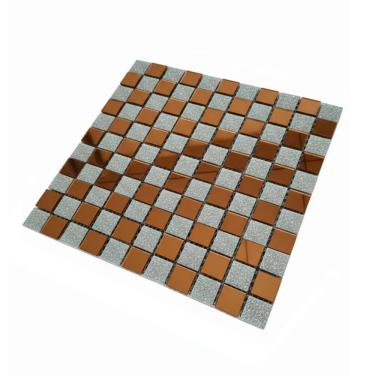 Imagem de Pastilha Vidro Adesiva de Parede Banheiro Cozinha  Salao Casa Autocolante Resistente