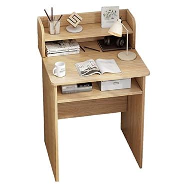 Imagem de Mesa de computador, mesa de escritório em casa com prateleiras de armazenamento abertas, mesa de estudo para jogos, estação de trabalho para espaços pequenos (tamanho: 504589 cm)