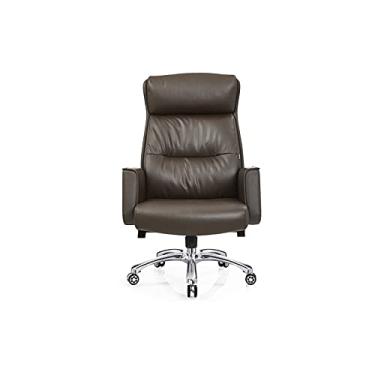 Imagem de Cadeira de escritório executiva ergonômica para jogos de computador, cadeira reclinável de couro, cadeira de mesa