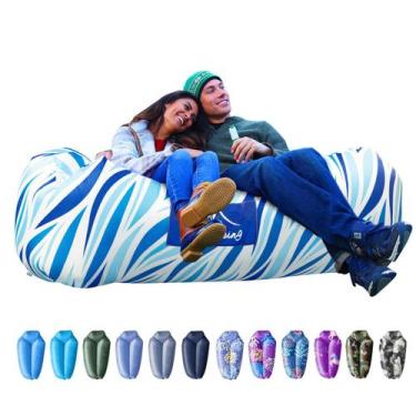 Imagem de Sillón Inflable AlphaBeing para Playa - Sofá Hamaca de Aire