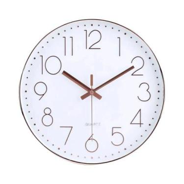 Imagem de Relógio De Parede Digital Silencioso De Quartzo De 8/12 Polegadas Para