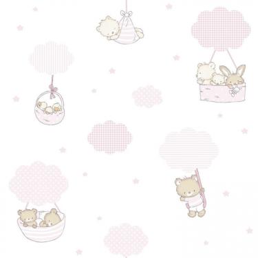 Imagem de Papel de Parede Treboli Balões Rosa 5802 - Rolo: 10m x 0,53m