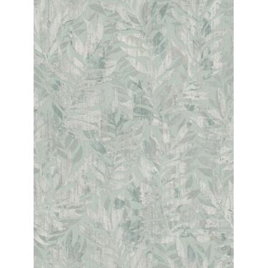 Imagem de Papel de Parede Barbara Home Folhagem Verde e Cinza 561272