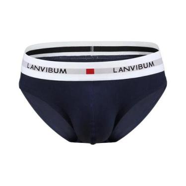 Imagem de Cuecas De Algodão Masculinas De Cintura Baixa, Respiráveis, Ajuste Sol