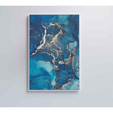 Imagem de Quadro Mármore Azul 60x90 Cm Adesivo Fotográfico