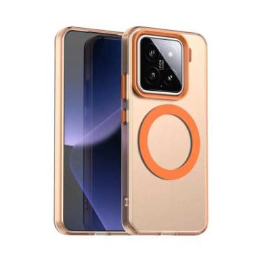 Imagem de Capa Transparente Fosca Cor Doce Para Xiaomi 15T pro 14T pro Com Carre