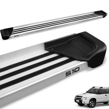 Imagem de Estribo Lateral S10 CD 1995 a 2011 Aluminio Natural A1