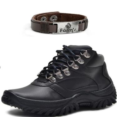 Imagem de Kit Coturno Adventure Cano Médio Infantil Solado Borracha e Pulseira-Masculino