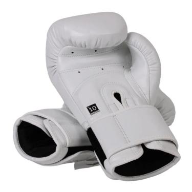 Imagem de Luva Profissional Branca Maximum Boxe Muay Thai Pro Séries-Unissex