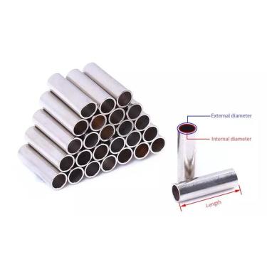 Imagem de Luva Anilha Para Encastoar Cabo De Aço 100pcs 1,8mm-Unissex