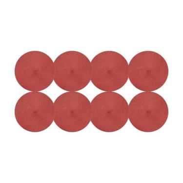 Imagem de Jogo Americano Bordô 37cm Kit 8 Rafimex