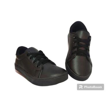 Imagem de Tênis colegial volta às aulas - Kaytto happy, Preto cadarço, 38/39