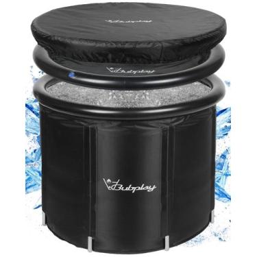 Imagem de Banheira de gelo Bubplay XL 397L para atletas e adultos com capa