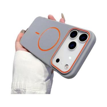 Imagem de Capa Magnética Fosca E Macia Para iPhone 17 pro Max 16E 15 14 13 12 11