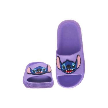 Imagem de Chinelo Nuvem Slide Personalizado Stitch Menino Menina - NoBrand, Lilá