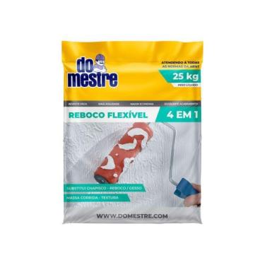 Imagem de Argamassa para Reboco 4x1 Branco 25kg  Do Mestre