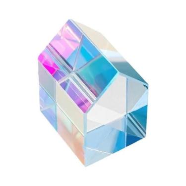 Imagem de Prisma De Dispersão De Vidro Óptico RGB Mini K9 Crystal Cube Beads Par