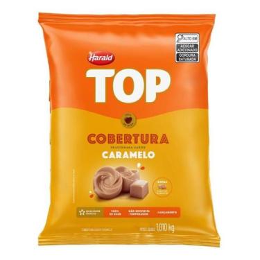 Imagem de COBERTURA HARALD TOP 1kg GOTAS CHOCOLATE CARAMELO FRACIONADA