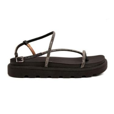 Imagem de Papete Rasteira  Preto Feminina-Feminino