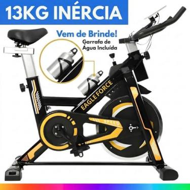 Imagem de Bicicleta Spinning Ergométrica Suporta 120kg Bike Com Roda De Inércia 