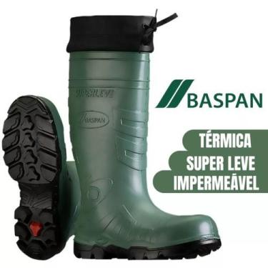 Imagem de Bota De Borracha Baspan Superleve Verde Térmica Nautica com Polaina, 4