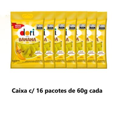Imagem de Caixa Regaliz Gelatina Banana 16x60gr (16254) - Dori