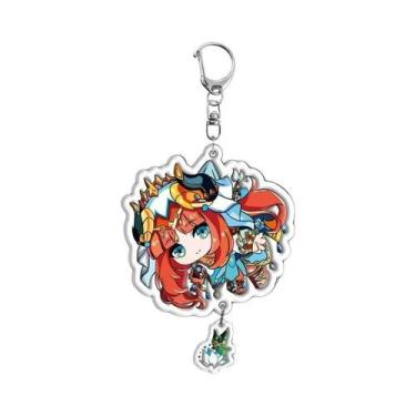 Imagem de Chaveiro Acrílico Fofo De Desenho Animado Raiden Shogun Yae Miko Nahid