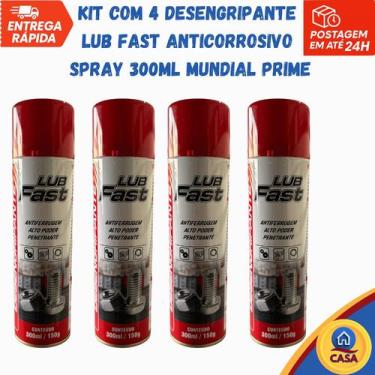 Imagem de Desengripante Lub Fast Anticorrosivo Spray 300ml Mundial Prime - kit c