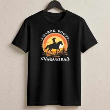 Imagem de Camiseta Feminina 100% Algodão Country Vaqueiras Cowgirl - NoBrand, Pr