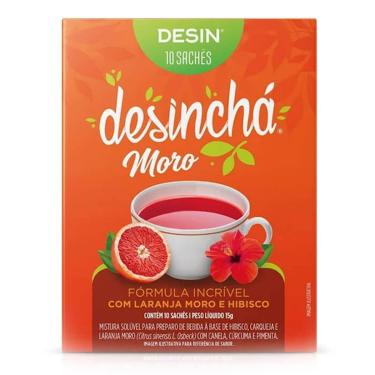 Imagem de Desincha Moro - 10 Sachês Laranja Moro e Hibisco - Desinchá-Masculino
