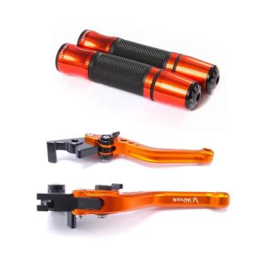 Imagem de KIT Manete Curto e Manopla Esportivo Monster Yamaha Mt03 16 A 24 Yzf R