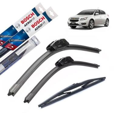 Imagem de Kit Limpador Parabrisa Cruze 2012 2013 2014 2015 + Traseira - Bosch e 