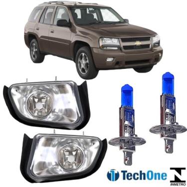 Imagem de Par farol milha chevrolet blazer 2001 a 2011 e super branca - BBS