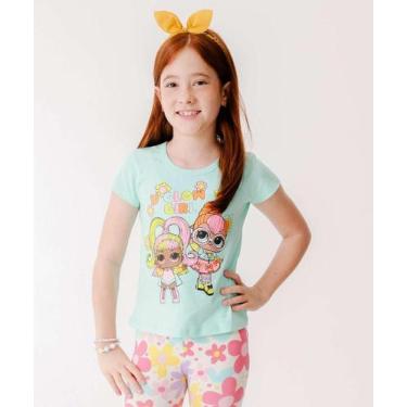 Imagem de Blusa Infantil Lol e Amigas Tam 4 a 10 Verde-24127, 6, Verde