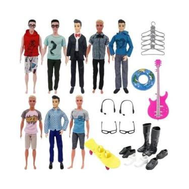 Imagem de Conjunto De Acessórios Para Bonecas Ken Com 30 Peças: Óculos, Sapatos,