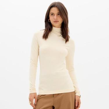Imagem de Blusa Easy Lança Perfume Gola Alta Ou26 Bege Feminino, M