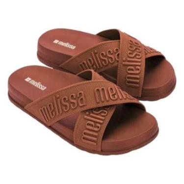 Imagem de Sandália Melissa Cozy Slide M-lover II Marrom Pecan-Feminino