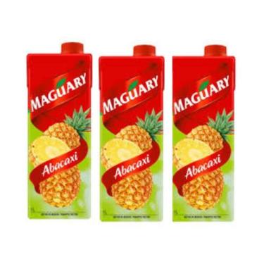 Imagem de Suco Néctar de Abacaxi Maguary 1L - Kit 3 Unidades