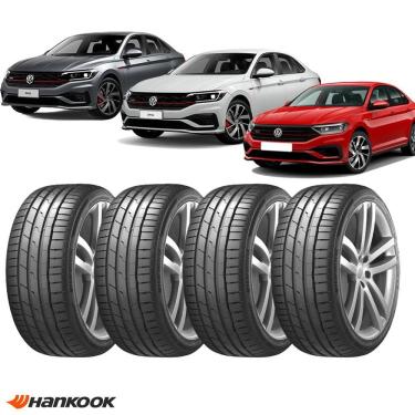 Imagem de Kit 4 Pneus Jetta Gli Hankook Aro 18 225/45R18 Ventus S1 Evo 3 K-127 91Y
