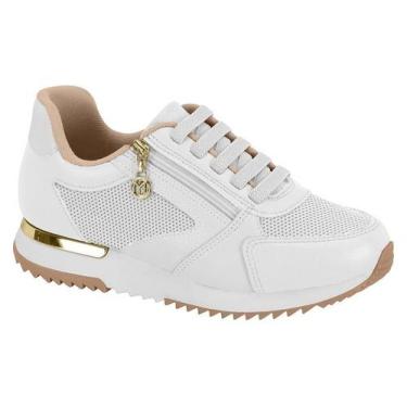 Imagem de Tênis Modare Casual Ultraconforto Zíper Feminino, Branco, 35