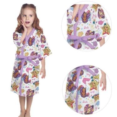 Imagem de Roupão de Banho de Menina Felpudo Infantil Kids Divertido - Lepper, M