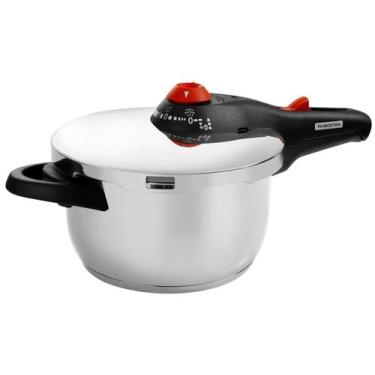 Imagem de Panela de Pressão Fundo Triplo Tramontina Solar 62513223 4,5L Inox, 4,